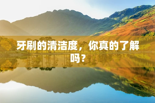 牙刷的清洁度，你真的了解吗？