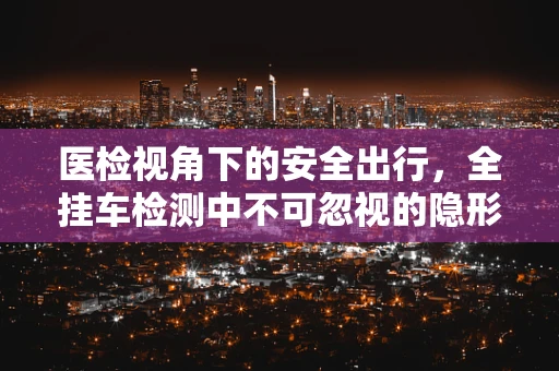 医检视角下的安全出行，全挂车检测中不可忽视的隐形杀手？