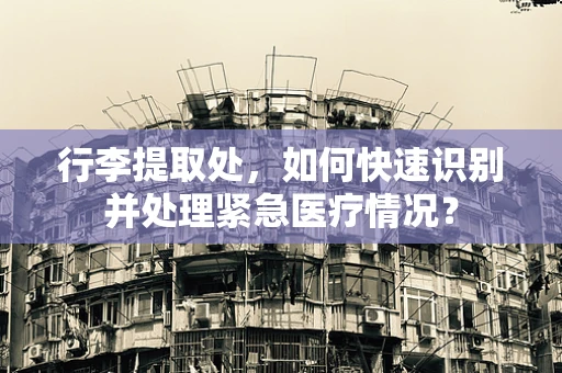 行李提取处，如何快速识别并处理紧急医疗情况？