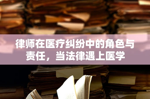 律师在医疗纠纷中的角色与责任，当法律遇上医学