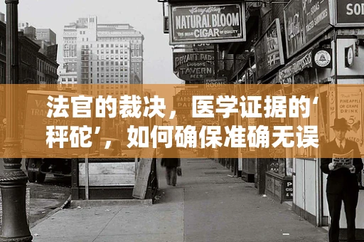 法官的裁决，医学证据的‘秤砣’，如何确保准确无误？