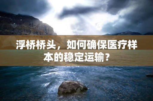 浮桥桥头，如何确保医疗样本的稳定运输？