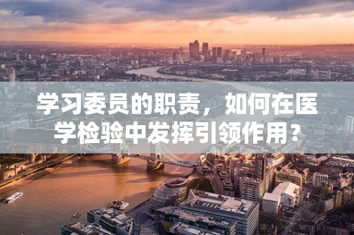 学习委员的职责，如何在医学检验中发挥引领作用？