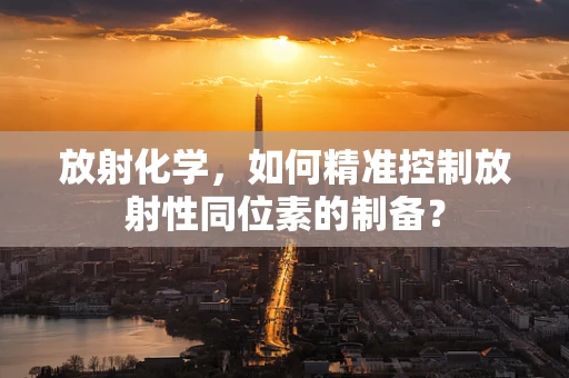 放射化学，如何精准控制放射性同位素的制备？