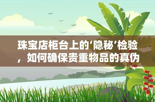 珠宝店柜台上的‘隐秘’检验，如何确保贵重物品的真伪与安全？
