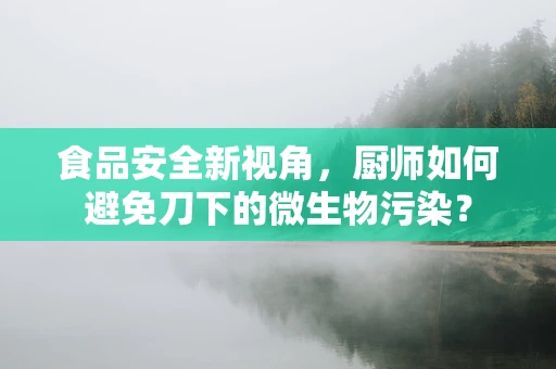 食品安全新视角，厨师如何避免刀下的微生物污染？