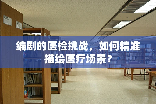 编剧的医检挑战，如何精准描绘医疗场景？
