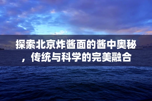探索北京炸酱面的酱中奥秘，传统与科学的完美融合