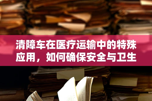 清障车在医疗运输中的特殊应用，如何确保安全与卫生？