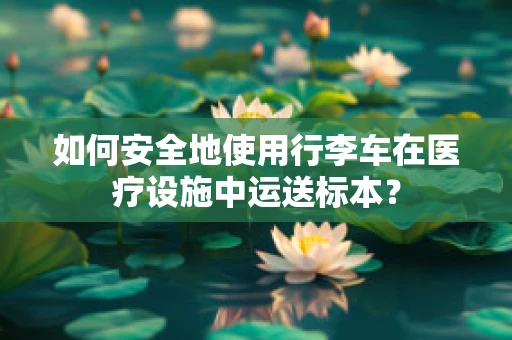 如何安全地使用行李车在医疗设施中运送标本？