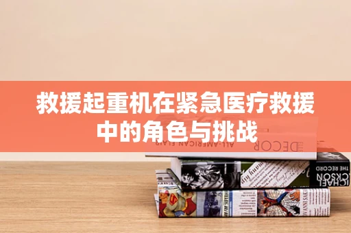 救援起重机在紧急医疗救援中的角色与挑战