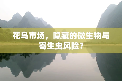 花鸟市场，隐藏的微生物与寄生虫风险？