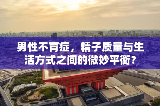 男性不育症，精子质量与生活方式之间的微妙平衡？