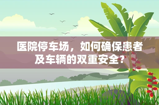 医院停车场，如何确保患者及车辆的双重安全？