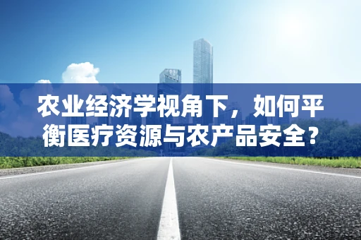 农业经济学视角下，如何平衡医疗资源与农产品安全？