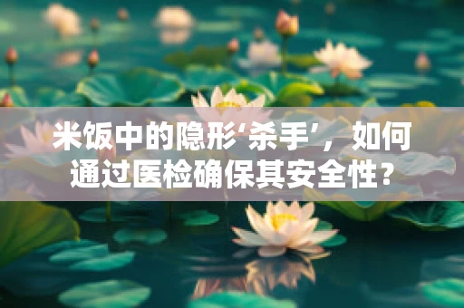 米饭中的隐形‘杀手’，如何通过医检确保其安全性？