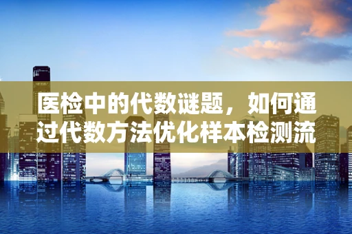医检中的代数谜题，如何通过代数方法优化样本检测流程？