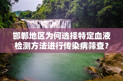 邯郸地区为何选择特定血液检测方法进行传染病筛查？