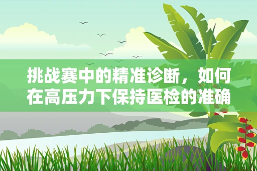 挑战赛中的精准诊断，如何在高压力下保持医检的准确性？