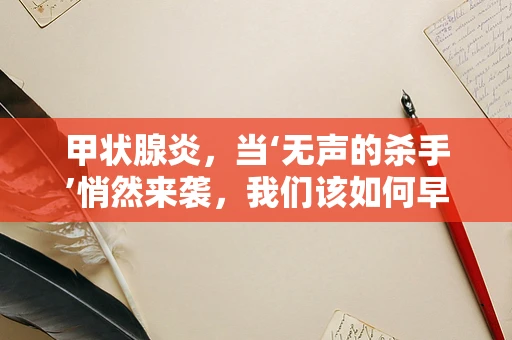 甲状腺炎，当‘无声的杀手’悄然来袭，我们该如何早识别？