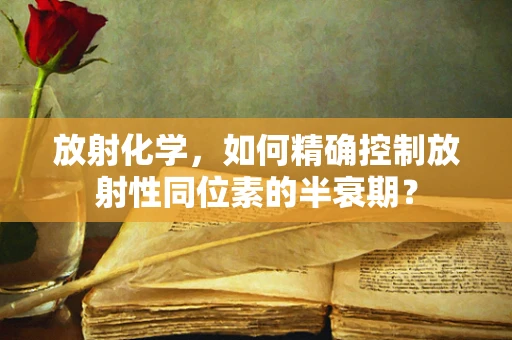 放射化学，如何精确控制放射性同位素的半衰期？