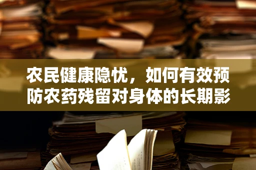 农民健康隐忧，如何有效预防农药残留对身体的长期影响？
