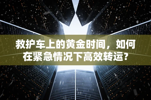 救护车上的黄金时间，如何在紧急情况下高效转运？