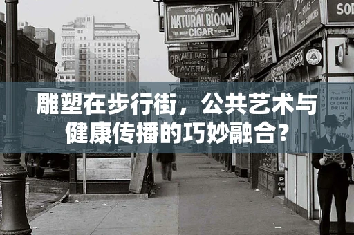 雕塑在步行街，公共艺术与健康传播的巧妙融合？