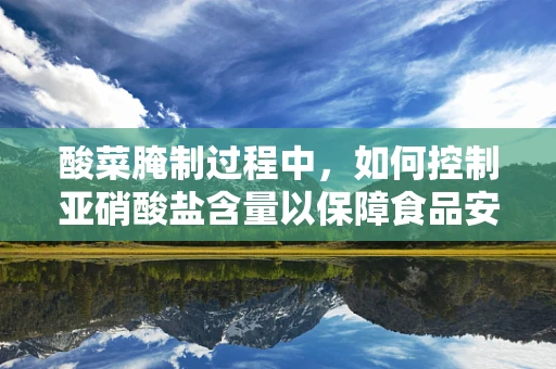 酸菜腌制过程中，如何控制亚硝酸盐含量以保障食品安全？
