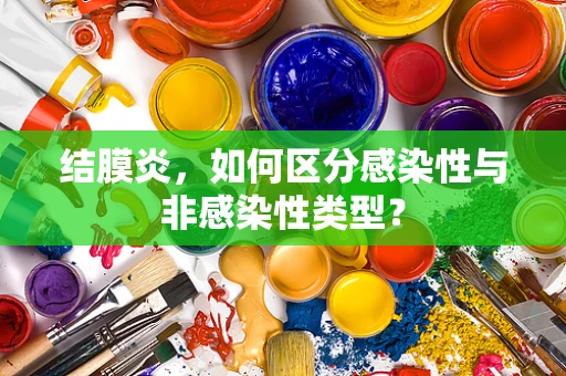 结膜炎，如何区分感染性与非感染性类型？