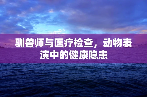 驯兽师与医疗检查，动物表演中的健康隐患