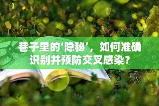 巷子里的‘隐秘’，如何准确识别并预防交叉感染？
