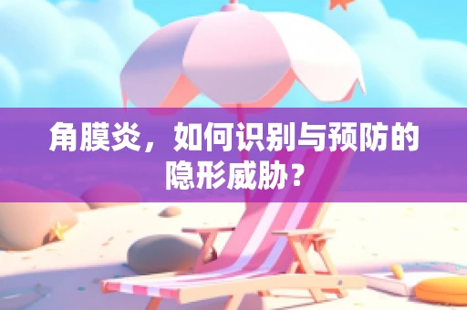 角膜炎，如何识别与预防的隐形威胁？