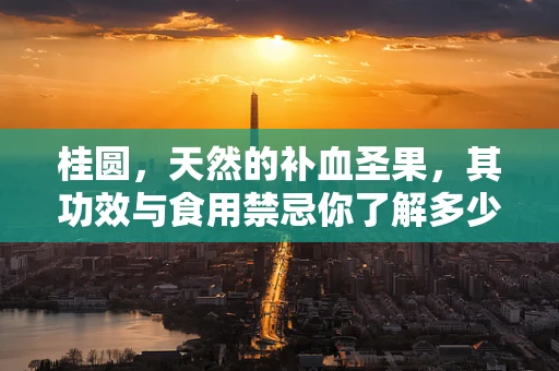 桂圆，天然的补血圣果，其功效与食用禁忌你了解多少？