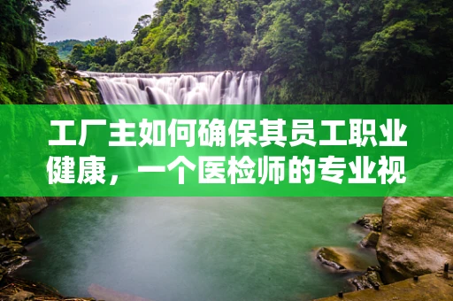 工厂主如何确保其员工职业健康，一个医检师的专业视角
