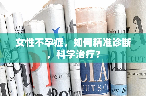 女性不孕症，如何精准诊断，科学治疗？