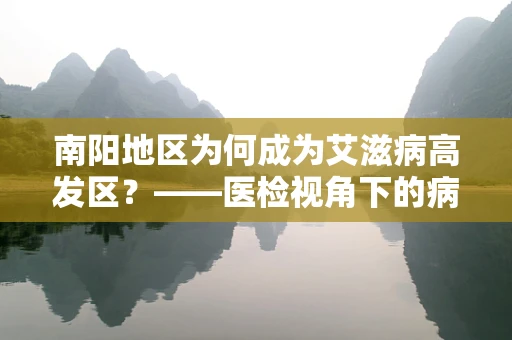 南阳地区为何成为艾滋病高发区？——医检视角下的病毒传播与防控