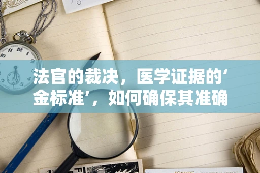 法官的裁决，医学证据的‘金标准’，如何确保其准确无误？