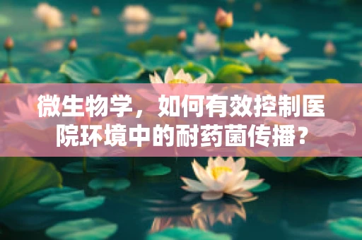 微生物学，如何有效控制医院环境中的耐药菌传播？
