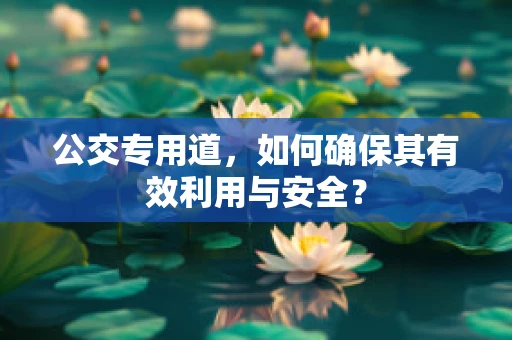 公交专用道，如何确保其有效利用与安全？