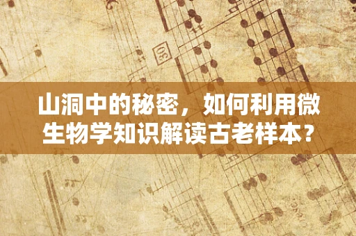 山洞中的秘密，如何利用微生物学知识解读古老样本？