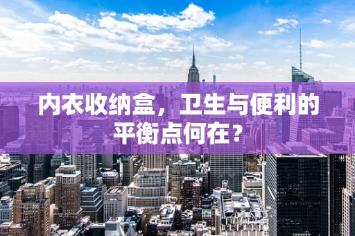内衣收纳盒，卫生与便利的平衡点何在？