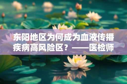 东阳地区为何成为血液传播疾病高风险区？——医检师的深度剖析