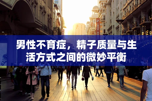 男性不育症，精子质量与生活方式之间的微妙平衡
