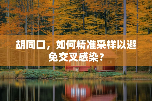 胡同口，如何精准采样以避免交叉感染？