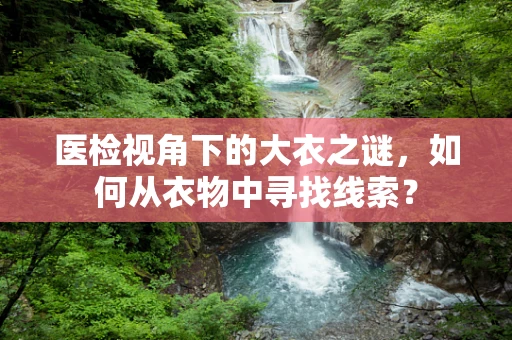 医检视角下的大衣之谜，如何从衣物中寻找线索？