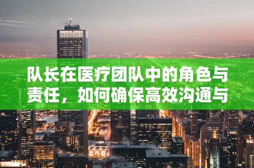 队长在医疗团队中的角色与责任，如何确保高效沟通与决策？