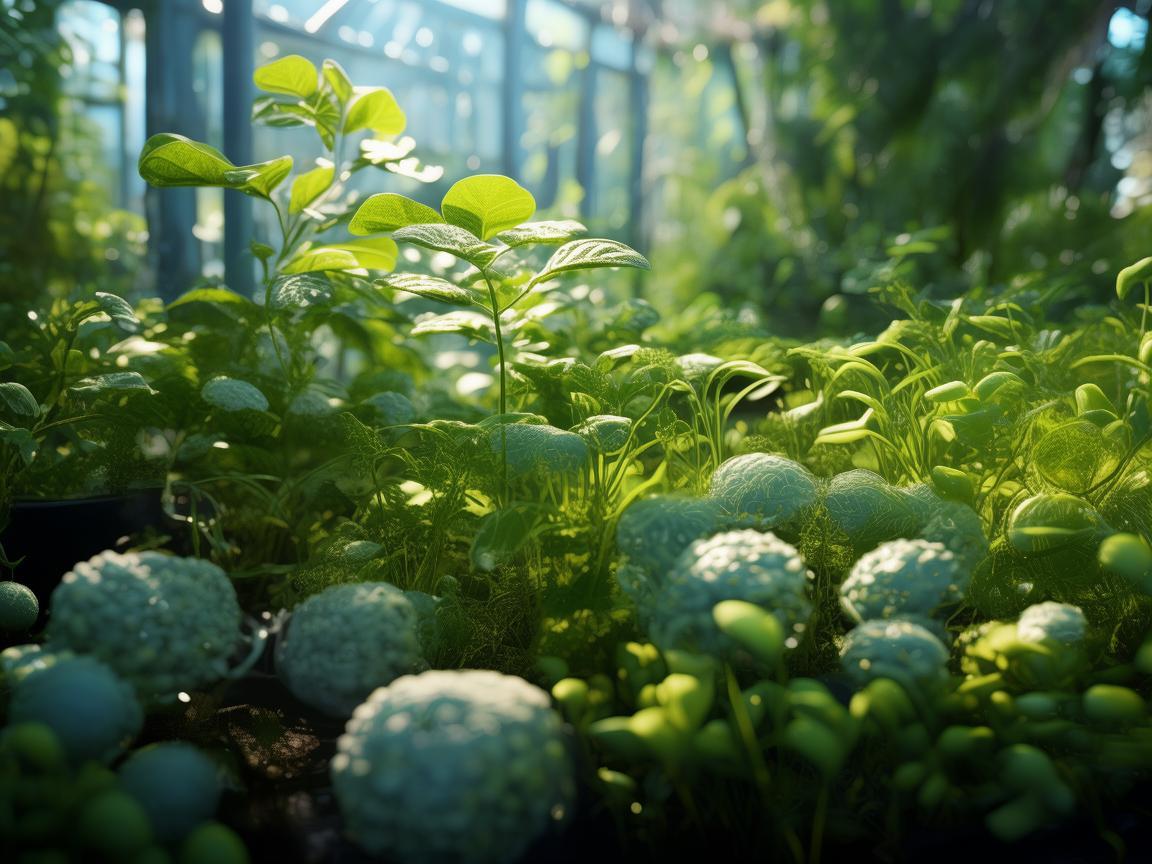 植物园温室中的‘隐形守护者’，微生物群落与植物健康的关系